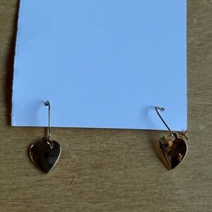 Gold Heart Earrings